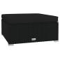 Preview: 13-tlg. Garten-Lounge-Set mit Kissen Schwarz Poly Rattan