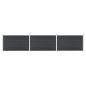 Preview: ARDEBO.de - Gartenzaun WPC 526x106 cm Grau