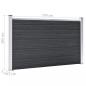 Preview: Gartenzaun WPC 526x106 cm Grau