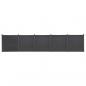 Preview: ARDEBO.de - Zaunelement-Set Grau 872x186 cm WPC