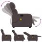 Preview: Massagesessel Dunkelbraun Stoff