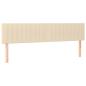 Preview: Boxspringbett mit Matratze Creme 160x200 cm Stoff
