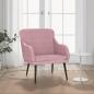 Preview: ARDEBO.de - Sessel Rosa 63x76x80 cm Samt