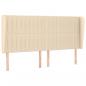 Preview: Boxspringbett mit Matratze Creme 180x200 cm Stoff