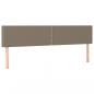 Preview: Boxspringbett mit Matratze Taupe 160x200 cm Stoff