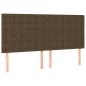 Preview: Boxspringbett mit Matratze Dunkelbraun 160x200 cm Stoff