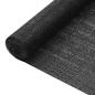 Preview: Zaunblende Schwarz 1,2x25 m HDPE 75 g/m² 