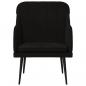 Preview: Sessel Schwarz 63x76x80 cm Samt
