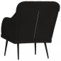 Preview: Sessel Schwarz 63x76x80 cm Samt