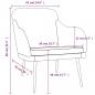 Preview: Sessel Schwarz 63x76x80 cm Samt