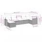 Preview: 7-tlg. Garten-Sofagarnitur mit Kissen Beige Poly Rattan