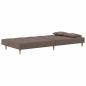 Preview: Schlafsofa 2-Sitzer mit 2 Kissen Taupe Stoff