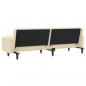 Preview: Schlafsofa 2-Sitzer mit 2 Kissen Creme Stoff