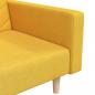 Preview: Schlafsofa 2-Sitzer mit 2 Kissen Gelb Stoff