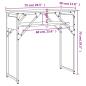 Preview: Konsolentisch mit Ablage Sonoma-Eiche 75x30x75cm Holzwerkstoff
