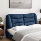 Preview: Kopfteil-Kissen Blau 140 cm Stoff