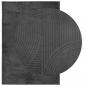 Preview: Teppich IZA Kurzflor Skandi-Stil Anthrazit 140x200 cm