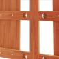 Preview: Kopfteil Wachsbraun 135 cm Massivholz Kiefer