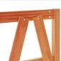Preview: Kopfteil Wachsbraun 160 cm Massivholz Kiefer