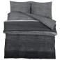 Preview: Bettwäsche-Set Dunkelgrau 260x220 cm Baumwolle