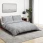 Preview: ARDEBO.de - Bettwäsche-Set Grau 140x200 cm Baumwolle