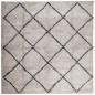 Preview: Shaggy-Teppich Hochflor Modern Beige Anthrazit 120x120 cm