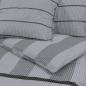 Preview: Bettwäsche-Set Grau 225x220 cm Baumwolle