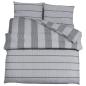 Preview: Bettwäsche-Set Grau 225x220 cm Baumwolle