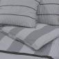 Preview: Bettwäsche-Set Grau 225x220 cm Baumwolle