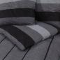 Preview: Bettwäsche-Set Dunkelgrau 225x220 cm Baumwolle