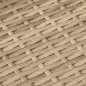 Preview: 4-tlg. Garten-Sofagarnitur mit Kissen Beige Poly Rattan