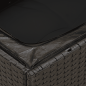 Preview: 10-tlg. Garten-Sofagarnitur mit Kissen Schwarz Poly Rattan
