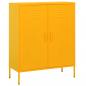 Preview: ARDEBO.de - Lagerschrank Senfgelb 80x35x101,5 cm Stahl    