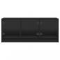 Preview: TV-Schrank mit Glastüren Schwarz 102x37x42 cm