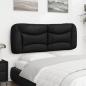 Preview: Kopfteil-Kissen Schwarz 120 cm Kunstleder