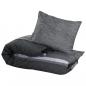 Preview: Bettwäsche-Set Dunkelgrau 240x220 cm Baumwolle