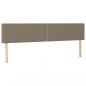 Preview: Boxspringbett mit Matratze & LED Taupe 160x200 cm Stoff