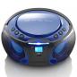 Preview: SCD-550BU Tragbarer FM-Radio-CD/MP3/USB/Bluetooth®-Player mit LED-Beleuchtung Blau (Menge: 2 je Bestelleinheit)