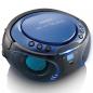 Preview: SCD-550BU Tragbarer FM-Radio-CD/MP3/USB/Bluetooth®-Player mit LED-Beleuchtung Blau (Menge: 2 je Bestelleinheit)