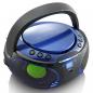 Preview: SCD-550BU Tragbarer FM-Radio-CD/MP3/USB/Bluetooth®-Player mit LED-Beleuchtung Blau (Menge: 2 je Bestelleinheit)