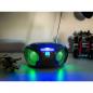 Preview: SCD-550BU Tragbarer FM-Radio-CD/MP3/USB/Bluetooth®-Player mit LED-Beleuchtung Blau (Menge: 2 je Bestelleinheit)