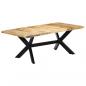 Preview: ARDEBO.de - Esstisch 200×100×75 cm Massivholz Mango