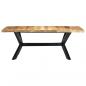 Preview: Esstisch 200×100×75 cm Massivholz Mango