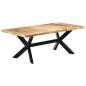 Preview: Esstisch 200×100×75 cm Massivholz Mango