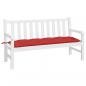 Preview: Gartenbank-Auflage Rot 150x50x7 cm Oxford-Gewebe
