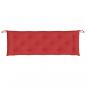 Preview: Gartenbank-Auflage Rot 150x50x7 cm Oxford-Gewebe