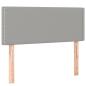 Preview: Boxspringbett mit Matratze Hellgrau 120x190 cm Stoff