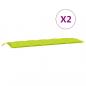 Preview: Gartenbank-Auflagen 2 Stk. Hellgrün 180x50x7 cm Oxford-Gewebe