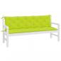 Preview: Gartenbank-Auflagen 2 Stk. Hellgrün 180x50x7 cm Oxford-Gewebe
