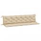 Preview: Gartenbank-Auflagen 2 Stk. Beige 200x50x7 cm Oxford-Gewebe